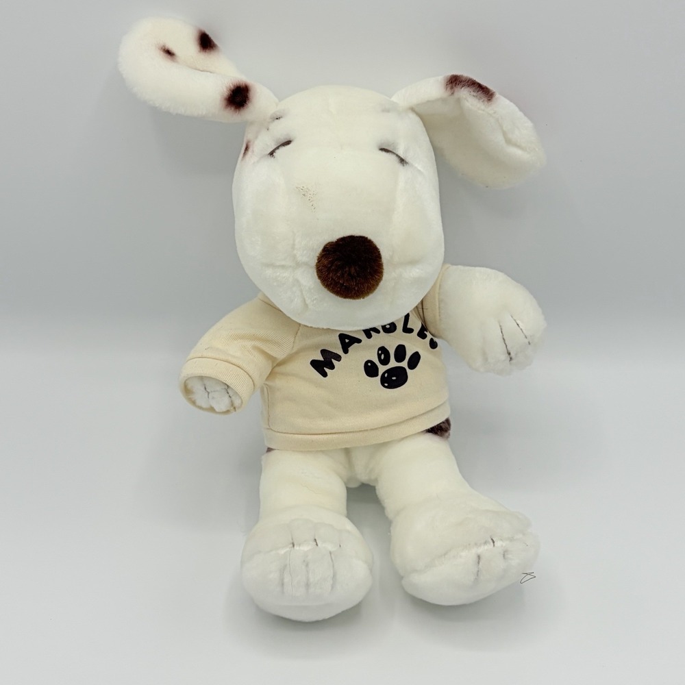 PEANUTS MARBLES DOG 11" PLUSH SNOOPY BROTHER W/ SHIRT CEDAR FAIR NWT
